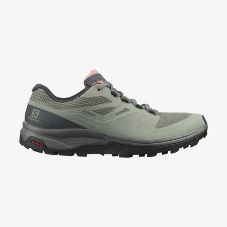 Salomon OUTLINE GORE-TEX Womens Hiking Shoes Olive UK ZUKN